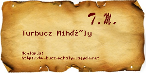 Turbucz Mihály névjegykártya